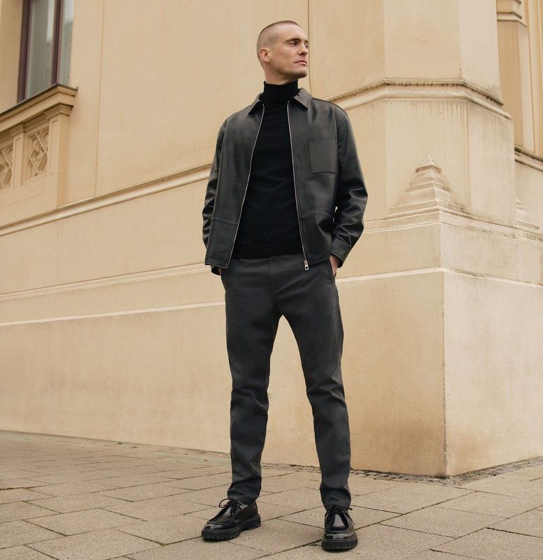 MAC - Traveller - Stoffen Broek - Power Black - Slim Fit - Enkellang