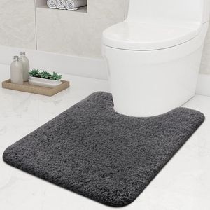Clord - Toiletmat - Antislip - Absorberend - Wasbaar - Grijs