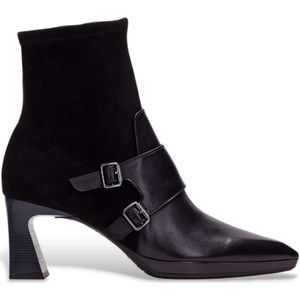 Hispanitas - Atlanta - Leren Enkellaarsjes - Zwart - Casual