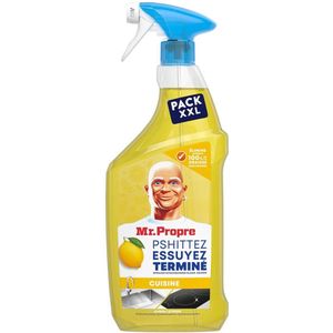 Mr. Propre Flash Reinheid Spray Degreaser en Cleaner Multi-Purpose Lemon 3 x 800 ml, geen strepen, geen gevaarlijke residuen