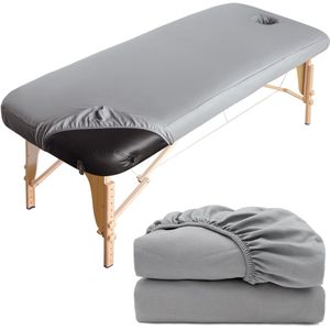 Massagetafelhoes 2 Stuks Wasbaar met Gat - Stretchhoes voor Schoonheidssalon en SPA