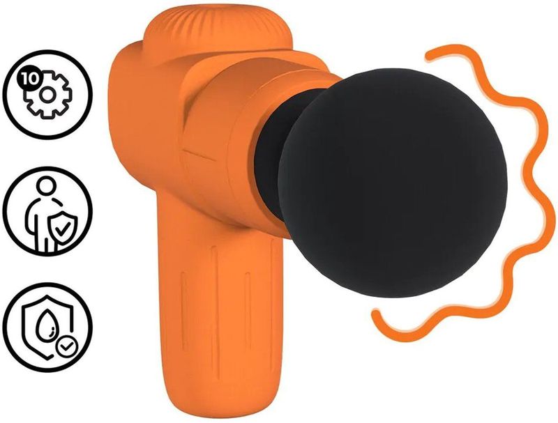 Mini Rechargable Microboost Massager - Orange