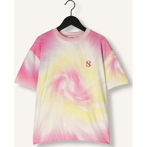 Salty Stitch Salty Smiley Tee Polo's & T-shirts Meisjes - Polo shirt - Multi - Maat 152