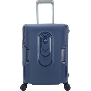 Decent Handbagage Harde Koffer / Trolley / Reiskoffer - 55 x 40 x 20 cm - OnTour - Blauw