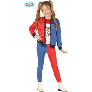 Fiestas Guirca - Dangerous Girl (7-9 jaar) - Carnaval Kostuum voor kinderen - Carnaval - Halloween kostuum meisjes