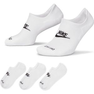 NIKE Everyday Plus Cushioned Sokken Mannen White / Black - Maat 34-38