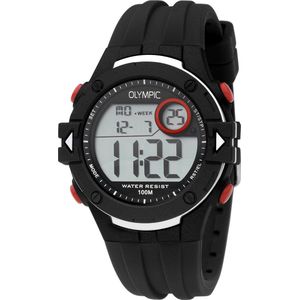Olympic OL45HKR009 HIKING Horloge - Rubber - Zwart - 42mm