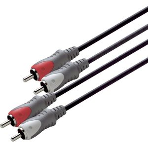 Scanpart RCA kabel 1.5 meter - 2x tulp naar 2x tulp - Audio kabel - Tulpkabel - 2x RCA