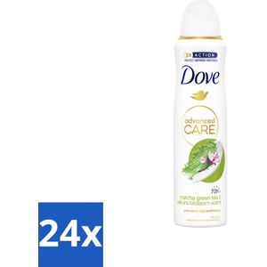 Dove Deodorant Spray - Matcha & Sakura - 150 ml - Voordeelverpakking - 24 stuks
