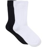 Minymo - Ankle Sock Rib - Zwart - 2-Pack