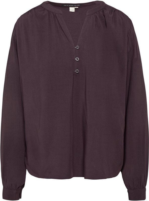 Blouse - Viscose - Vloeiende Blouse - Met Plooien