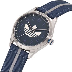 Adidas Originals Code Four AOSY23041 Horloge - Textiel - Blauw - Ø 42 mm