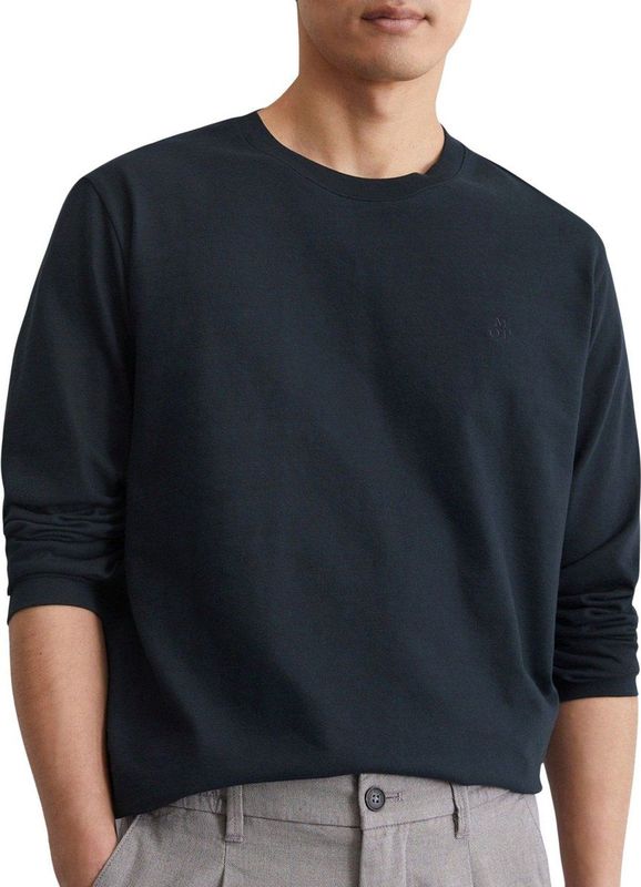 Marc O'Polo Herenshirt met lange mouwen van biologisch katoen met, 898, XS