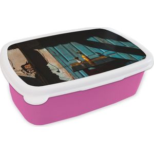 Deur - Blauw - Architectuur - Vaas