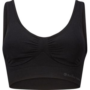 Comfortabel & Zijdezacht Bamboo Basics Fleur - Bamboe BH Dames - Naadloos - Ondergoed - Zwart - XXL