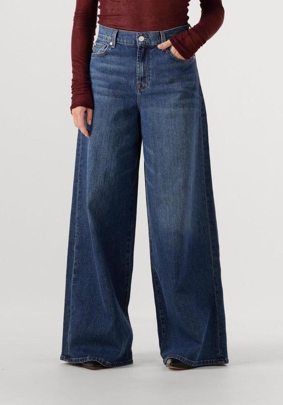 7 For All Mankindvoor vrouwen. 7UL60C101BH Jeans Marie Wijde Pijp Artifact blauw (24), Casual, Katoen, Denim