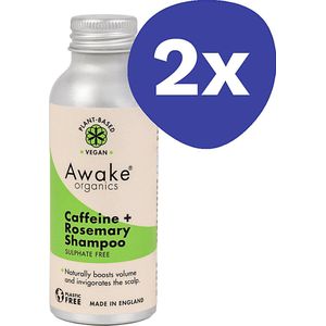 Awake Organics Shampoo Poeder - CafeÃ¯ne + Rozemarijn (2x 55ml)