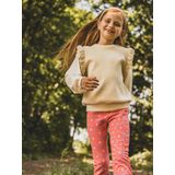 LOOXS Little 2601-7307-021 Meisjes Sweater - Maat 98 - Gebroken Wit van 95% Cotton 5% elastan