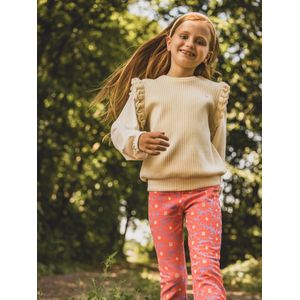 LOOXS Little 2601-7307-021 Meisjes Sweater - Maat 92 - Gebroken Wit van 95% Cotton 5% elastan