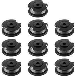 Somstyle Maaidraad Set Geschikt voor Bosch Grastrimmer - 10 Stuks - Ø 1,6 MM - 5 Meter Draadspoel - Trimmerdraad
