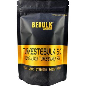 BeBulk Nutrition - TurkesteBulk 5.0 - Turkesterone 1000mg 50% - 90 Capsules voor 3 maanden - Vegan - Kracht- Spiermassa - Herstel - Testosterone - Zonder onnodige toevoegingen - Past Door Brievenbus - Hoge Kwaliteit - Geproduceerd in Nederland