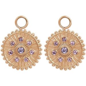 iXXXi Jewelry-Midnight Tanzanite-Rosé goud-Dames Oorbellen-One-Size