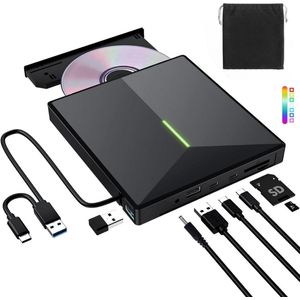 Externe DVD Speler voor Laptop - CD Brander - Plug & Play