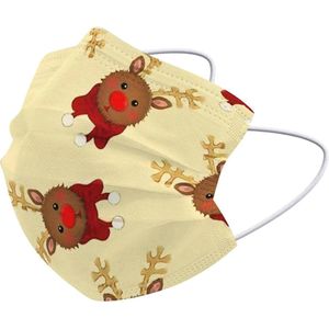 Mondkapje Wegwerp Mondmasker Kerst Universeel Niet Medisch Rendier