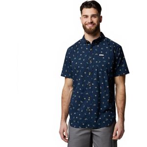 Columbia - Rapid Rivers - Overhemd - Blauw - Korte Mouwen