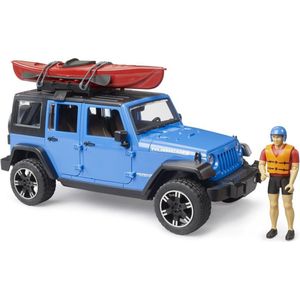 Wrangler jeep met kayak.