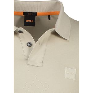 Hugo Boss polo lange mouw beige