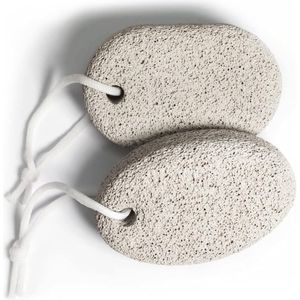 2 natuurlijke voetpuimstenen - pedicure-instrumenten - voor voeten en handen eeltverwijderaar - natuurlijke voetvijl exfoliant - verwijdert dode huidcellen