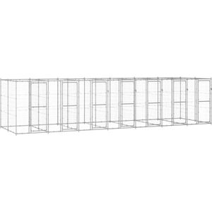 The Living Store Hondenkennel - X - Buitenspeelparadijs - 770x220x180 cm - Duurzaam en veilig
