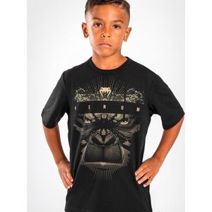 Venum Gorilla Jungle Katoenen T-shirt Kinderen Zwart Zand - Kids - 10 Jaar