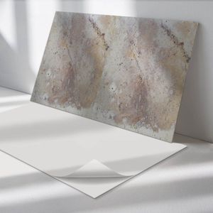 Wallfluent Vinyl Wandpaneel - Natuursteen textuur Zelfklevende Wandbekleding - 100 cm x 50 cm - Beige Vinyl Wandpaneel - 1 stuk - Rechthoekig Wandbekleding Vinyl - Texturen Wandpaneel - Wandpaneel PVC - Wandpaneel Keuken en Badkamer