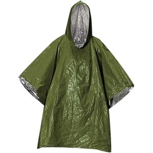 Eerste hulp regenkleding - regenkleding voor noodgevallen, dekens met capuchon regenhoes, draagbare regenkleding voor mannen en vrouwen buiten op de camping wandelen, lange stijl fiets versterkte reflecterende bescherming tegen wind