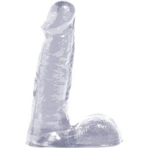 Pipedream Basix Rubber Works realistische dildo Dong transparant - 6 inch