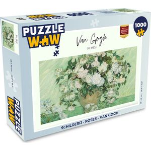Puzzel Schilderij - Roses - Van Gogh - Legpuzzel - Puzzel 1000 stukjes volwassenen