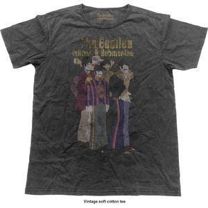 The Beatles - Yellow Submarine Band Heren T-shirt - M - Zwart