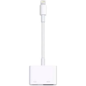 Lightning Digital AV Adapter Full HD Van In Round – Geschikt Voor Apple iPhone & iPad Apparaten - HDMI Verloop Hub Splitter Streamen Naar 1080P Kabel Digitale To Screen Mirroring Casting Jack Converter Usb c Audio TV Casten Telefoon Dupliceer