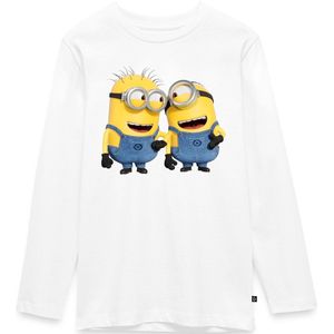 Minions Phil En Stuart Grappig Premium T-Shirt Tiener Met Lange Mouwen