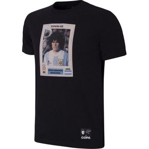 COPA - Maradona x COPA Argentina Football Sticker T-Shirt - L - Zwart