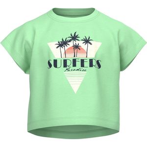 Name it t-shirt meisjes - groen - NKFvilma - maat 122/128