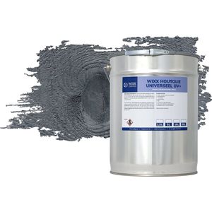 Wixx Houtolie Universeel UV+ - 1L - Antraciet