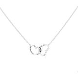 Zilver Gerhodineerde Collier hart 1 1326172