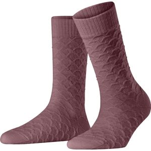 FALKE Colossal Nest casual Wol sokken dames rood - Maat 35-38