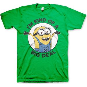 Minions I'm Kind Of A Big Deal T-Shirt Green-S