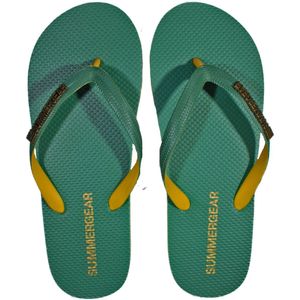 SummerGear Slippers - Gerecycled Rubber - Groen - Geel
