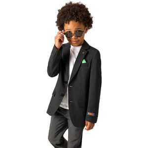 OppoSuits Daily Jongens Minecraft Blazer - Kids Jasje - Overworld - Zwart - Maat 92/98
