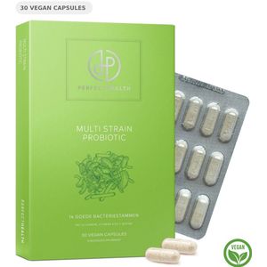 Perfect Health - Probiotica Darmflora - Goed voor Stoelgang, Spijsvertering en Immuunsysteem - Capsules Lactobacillus en Lactospore - Darmwand Supplement - Vegan - 30 Stuks